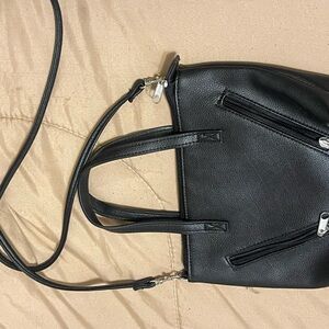 Black Leather Handbag